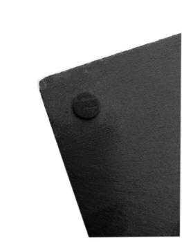 Preview: Schieferplatten 25 x 25cm - 2er Set quadratisch